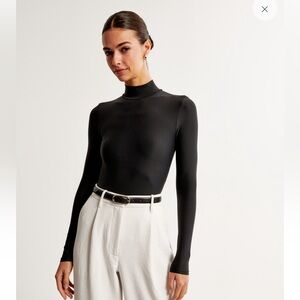 Abercrombie Soft Matte Seamless Long-Sleeve Mockneck Bodysuit